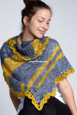 Cre8tion Crochet - Lorene Haythorn Eppolite -  Unfurled Beauty Shawl - Free