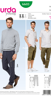 Burda Young - 6603 - Pants - Sizes 46-58