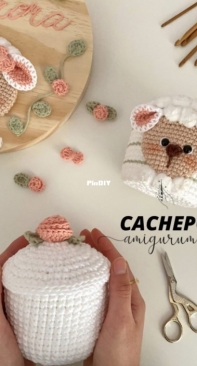 Pamela Barbosa dos Santos -  Pamela Barbosa Sprada  - Basket - Cachepô Amigurumi - Portuguese