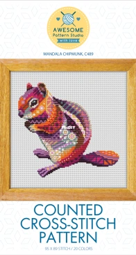 Awesome Pattern Studio - C489 - Mandala Chipmunk