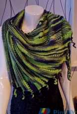 Froschlocke Shawl by Tikoe/ Wollhexe-German-Free