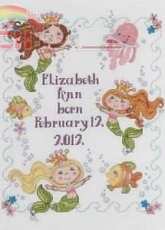 Bucilla 45719 Mermaid Bay Birth Record