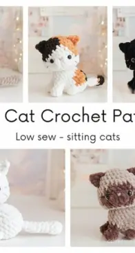 Green Frog Crochet - Thuy Anh - Đặng Thùy Anh - Baby Cats - Sitting Version