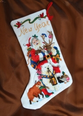Dimensions 8091 "Wildlife Santa Stocking"
