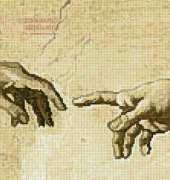 Artecy Cross Stitch - Creation of Adam