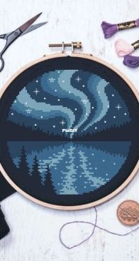 Cross-Stitch in the Forest - Aurora