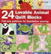 American School of Needlework 4230 24 Lovable Animal Quilt Blocks by Linda Causee