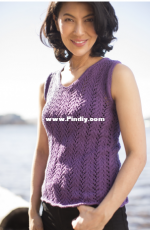 Cascade Yarns-DK610-by Cheryl Beckerich-Summertime Lace Tank-Free.
