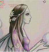 Fantasy Fairy by Suzanne Gyseman of HAED from The World of Cross Stitching TWOCS 181 & 182 XSD