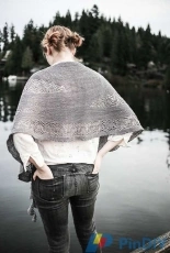 Waiting For Rain Shawl/Wrap by Sylvia Bo Bilvia/softsweater
