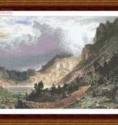 Classic Cross stitch - SC 335 Storm in the Rockies