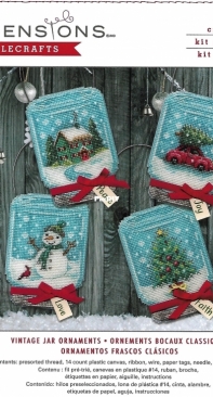 Dimensions 70-08997 Vintage Jar Ornaments