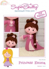 Super Skattig-N°15013-Felting Princess Emma /English-Dutch