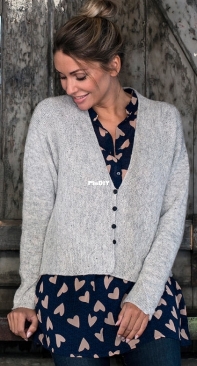 Lyon Cardigan by Rachel Søgaard - English, German, Danish - Free