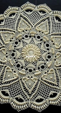 Galyna Borysova - Галина Борисова - Nina Doily - Салфетка Nina - Russian