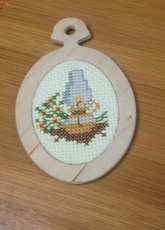 Needle Magic Inc, Lantern, Wood Frame