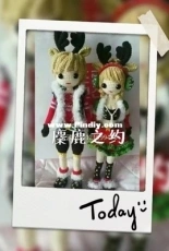 Yun Dan Feng Qing Handmade - Christmas Deer Couple - Chinese