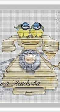 Blue Tits On the Phone by Inna Peshkova