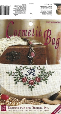 Designs For The Needle - 7305 - Monogram Cosmetic Bag by Lois Thompson