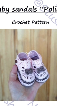 Tutti Frutti Crochet - Stushenka Toys - Olga Nosova - Baby Sandals Polina
