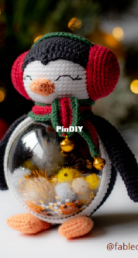 Fable Crochet Toys - Anastasia / Anastasiia Yabluchanska - Christmas Toy Penguin
