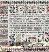 Jan Houtman - Merklap Pater Noster 1985  from Familie-merklappen