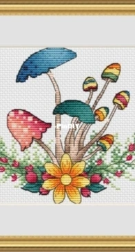 SA-Pattern - Striped honey agaric by Svetlana Sichkar