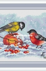 Bullfinch and Titmouse by Anna Petunova xsd