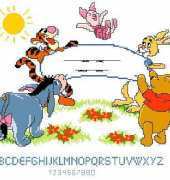 Vervaco 70.954 Pooh birth sampler