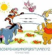 Vervaco 70.954 Pooh birth sampler