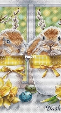 Easter Bunnies by Daria/Darya Mastrakova