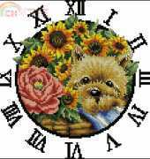 DOME/Istitch 261016 Puppy by Flowers