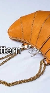 Paintyee Designs - Croissant Leather Purse