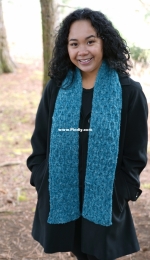Green River Cabled Scarf by Shannon Dunbabin-Free