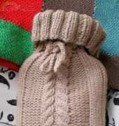 Hot Water Bottle Cover by Kathy Louise Knits