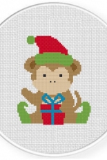 Daily Cross Stitch - Monkey Present