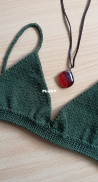 Knitted bra