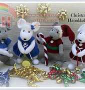 Rainebo Designs - Lorraine Pistorio - Christmas and Hanukkah Mice
