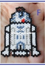 R2D2 brick stitch