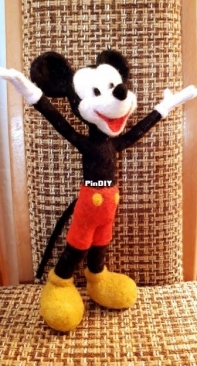 Mickey Mouse - needle felting