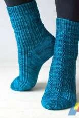 Traveling on Baltic Waves Socks by Donna Druchunas