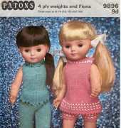 Patons-9896 9d-Doll Mixture-14+18"inch Doll