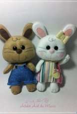 Atelier Art da Marü - Coelha Eli / Bunny Eli Felt Pattern - Portuguese
