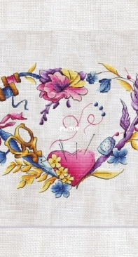 Needlework Heart by Eva Braun / Eva Stitch
