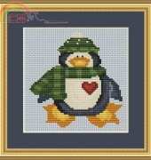 StitchX Cross Stitch Designs - Chilly Penguin