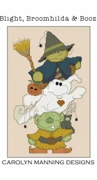 Carolyn Manning Designs - Blight, Broomhilda And Booz by Carolyn Manning