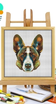 Awesome Pattern Studio - CS2109 - Mandala Cardigan Welsh Corgi XSD