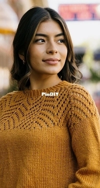 Autumn Lines Pullover by Marina Storm - Knit Picks