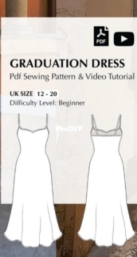 Graduation dress - MaiArdour - size uk 12-20