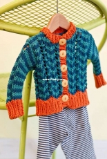 Parker Baby Cardigan by Amanda Keep Williams - Berroco -Free